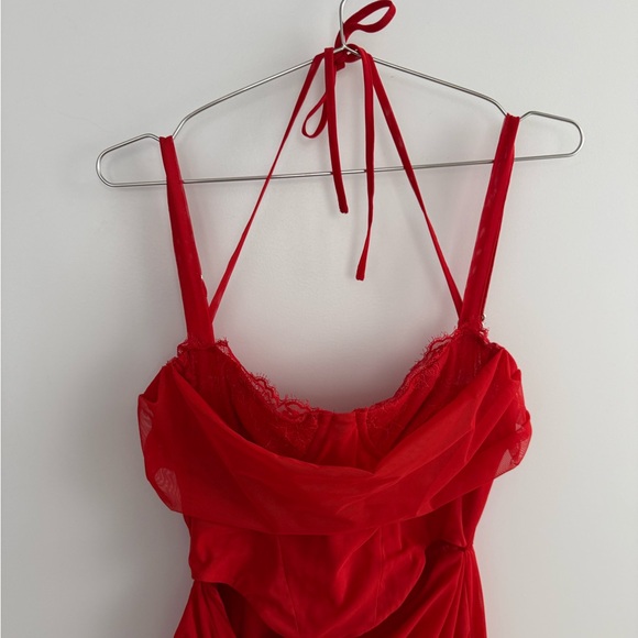 Mistress Rocks Red Corset Dress - Picture 4 of 6